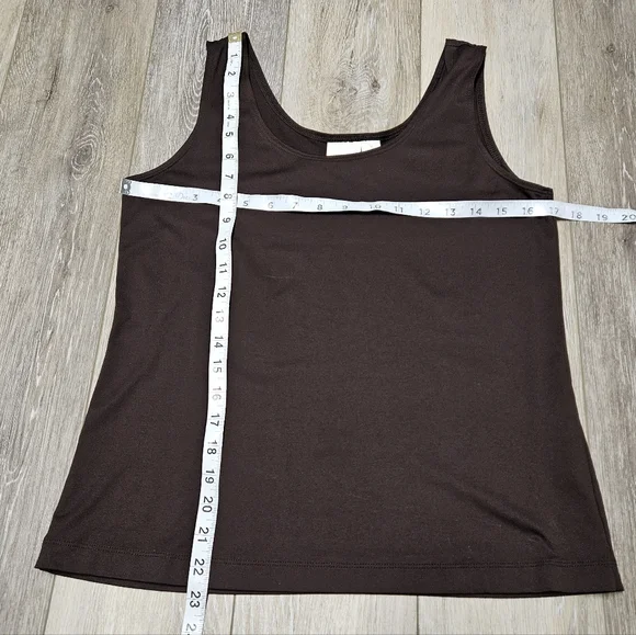 Chico's Brown Tank Top Sleeveless Blouse Stretch Women's Medium 1 - Picture 2 of 6